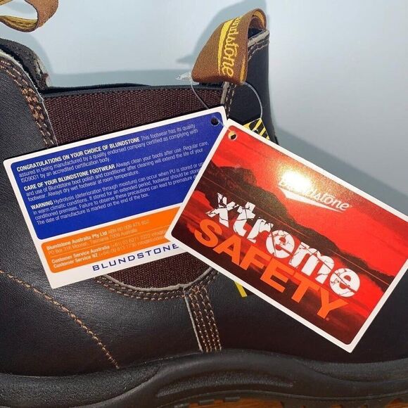 Blundstone 172 Men's Work Chelsea Leather Boot Stout Brown Size 14 US / 13 UK/AU - Picture 10 of 16